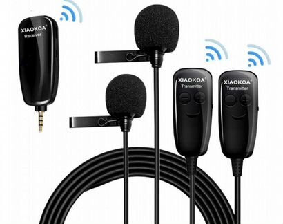 Беспроводной микрофон 2 передатчика xiaokoa UHF