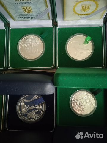 Юбилейные монеты украины, серебро 5,10,20гривен