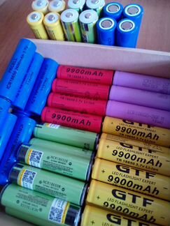 Батареи литиевые 18650 и 26650