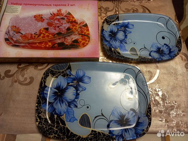Набор прямоугольных блюд 2шт