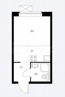 Квартира-студия, 19,8 м², 15/25 эт.