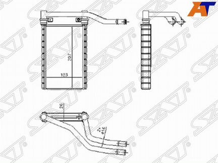Радиатор отопителя салона suzuki swift
