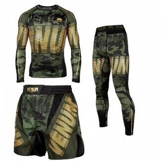 Комплект Рашгард Шорты Тайтсы Venum Tactical