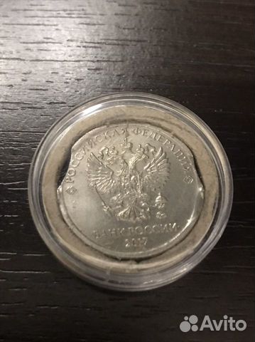 Монета 2 рубля брак