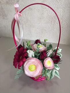 Букет «Очарование» с конфетами. Оригинальный подар