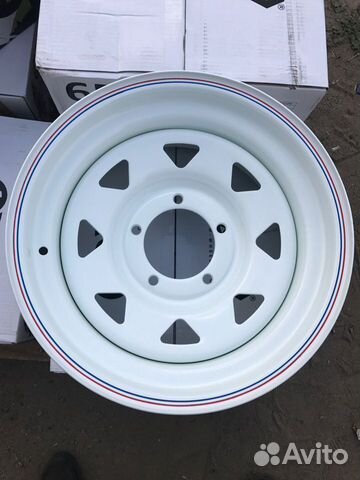 Диски белые для УАЗ, Нивы. Сталь