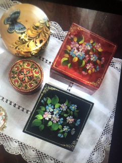 Шкатулки деревянные СССР