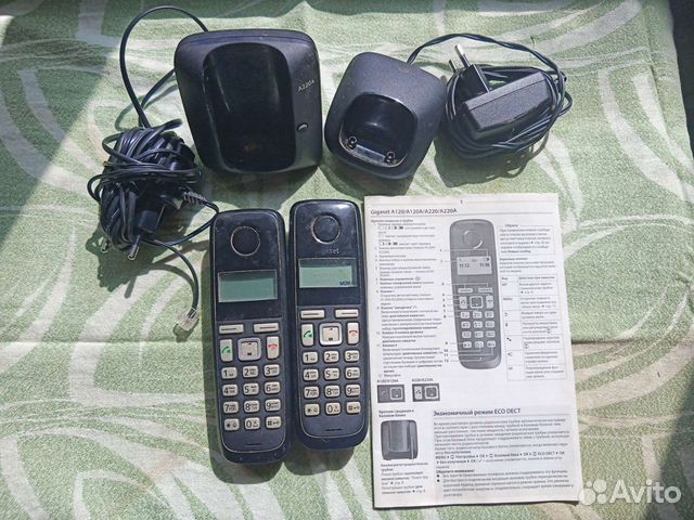 Стационарный телефон Gigaset A220A, с 2 трубками