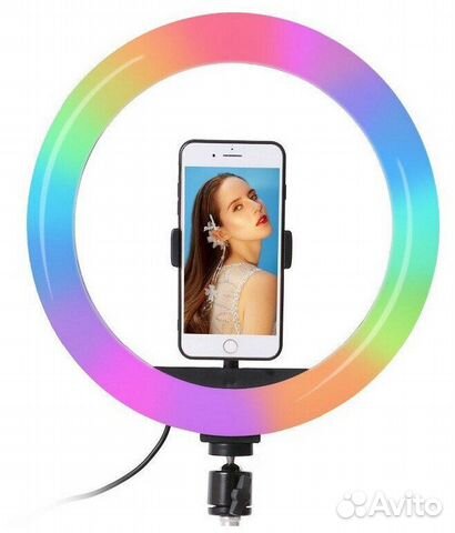 Лампа кольцевая RGB MJ26