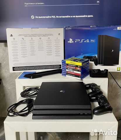 Sony playstation 4 pro/700 игр/гарантия