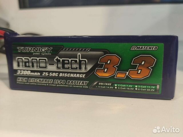 Аккумулятор Turnigy nano-tech 3.3 4 cell 14.8 v