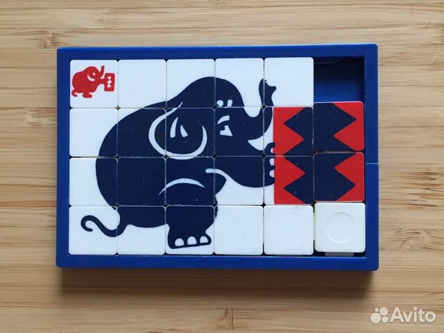 Головоломка слон (пятнашки) купить в Москве | Хобби и отдых | Авито