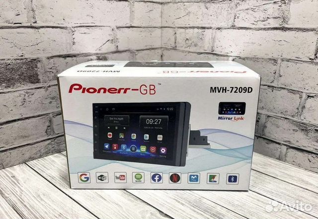 Магнитола pioneer 1DIN 7 дюймов 2+32 android новая