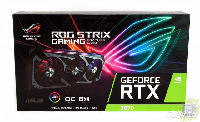 Видеокарта asus ROG Strix GeForce RTX 3070 OC 8GB