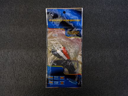 AUX mini Jack 3.5мм - 2x RCA 1.5м