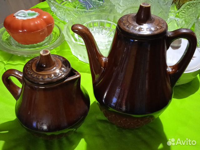 Набор керамический Чайник заварочный Молочник СССР