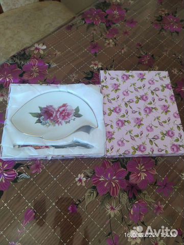 Тарелочка для лимона с вилочкой