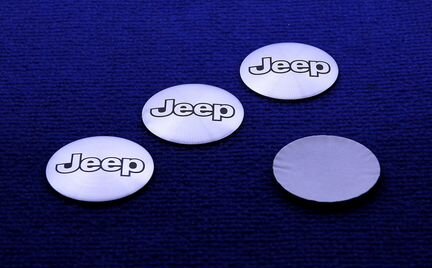 Комплект 3D наклеек на колпачки диска Jeep 56 мм