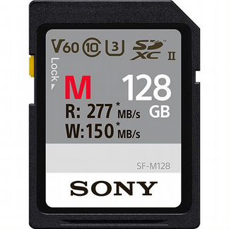 Карта памяти Sony 128Gb sdxc M UHS-II 277MB/s