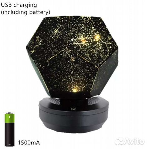 Проектор звездное небо желтый и синий