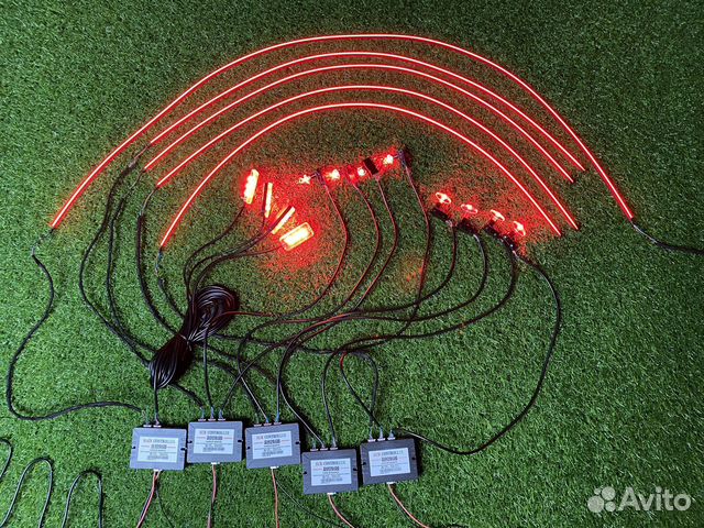 Контурная подсветка салона ambient light в машину