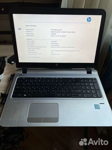 Ноутбук hp probook 450 G3 core I7/8/256gb SSD