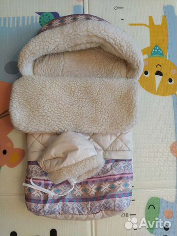 Конверт в коляску зимний на овчине