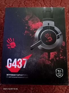 Гарнитура игровая A4tech Bloody G437, для компьюте