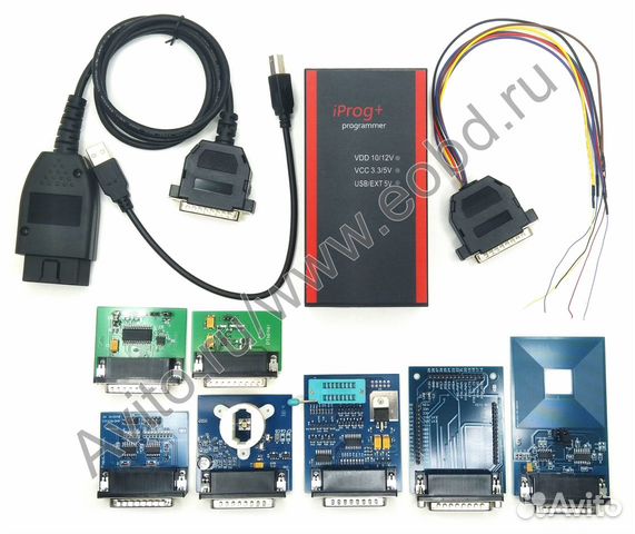 Программатор iprog + 7 адаптеров