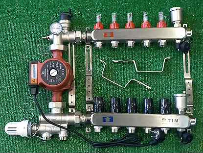 Распределитель для теплого пола водяного тим