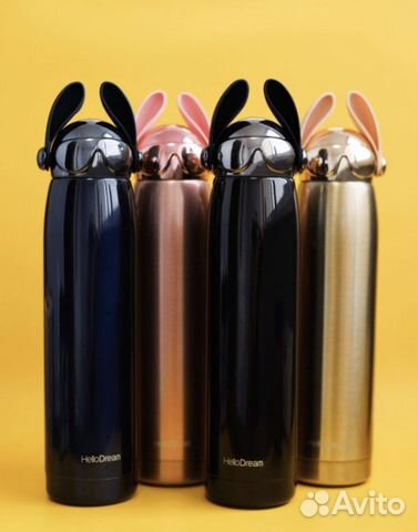 Термос новый, термос кролик