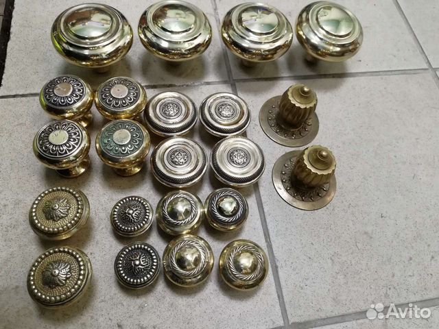 Ручки мебельные винтажные. бронза