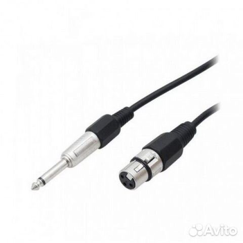 Кабель шнур 6.3 штекер - XLR (микрофонный, canon)