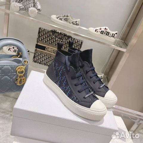 Кеды dior blue