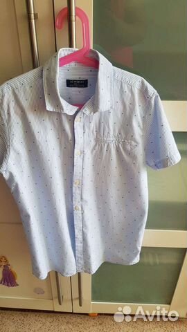 Рубашка на мальчика 11-12 лет