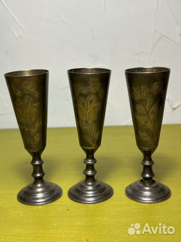 Рюмки серебро 875 пробы, СССР