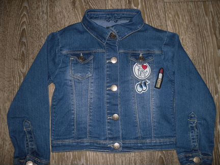 Куртка джинсовая для девочки р.110-116