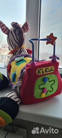 Зебра развивающая мягкая