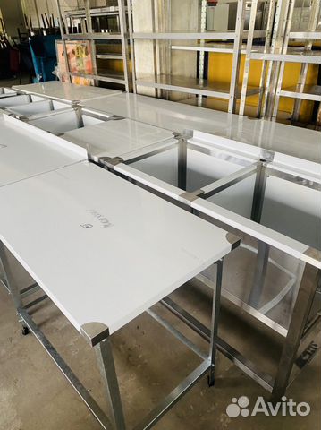 Полки столы новые из нержавейки