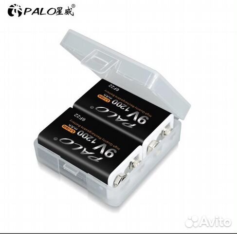 Аккумуляторная Батарейка 9v крона Palo-2 шт