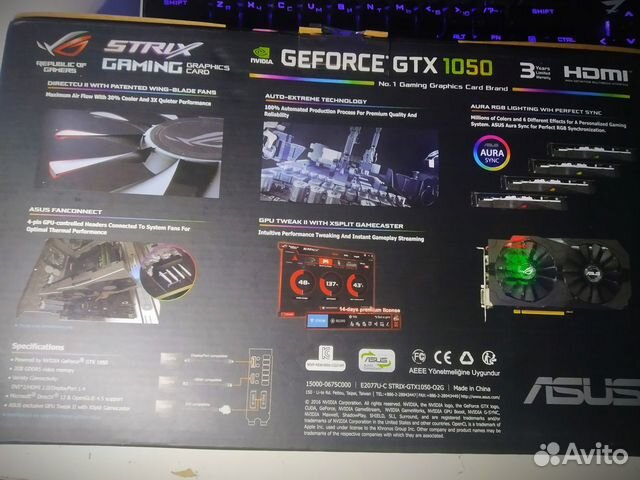 Asus GeForce GTX 1050 Strix Gaming 2GB