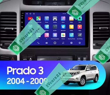 Toyota LC Prado 120 Android магнитола