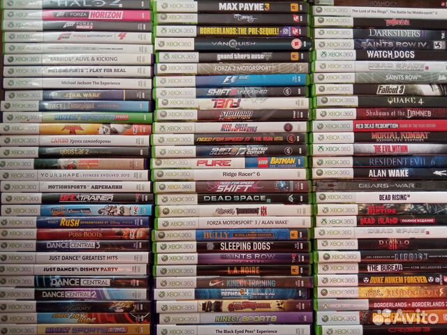 Диски с играми на Xbox 360