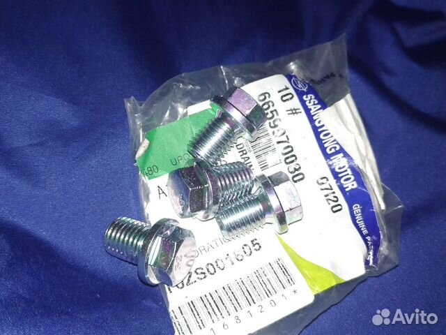 Болт поддона картера двигателя Kyron Actyon