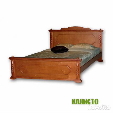 Двуспальная кровать Калисто 160*200 из массива Мос