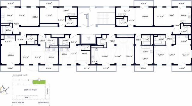 1-к. квартира, 34,1 м², 7/9 эт.