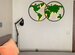 Карта мира с подсветкой на стену стабилизированный