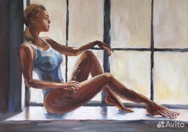 Картина маслом У окна