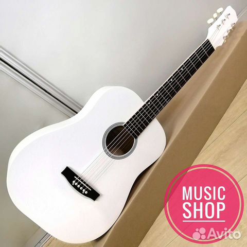 Гитара новая акустическая с широким грифом