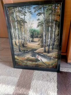 Панно из камня